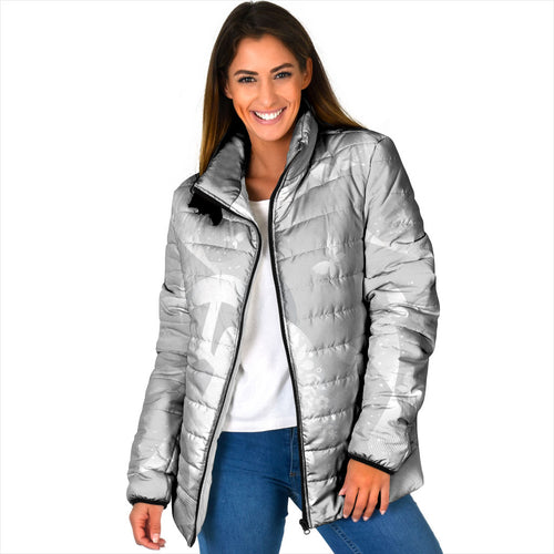 Australia Lung Cancer Awareness Personalised Padded Jacket Butterfly Ribbon Art