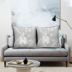 Australia Lung Cancer Awareness Pillow Cover Butterfly Ribbon Art