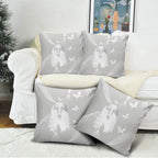 Australia Lung Cancer Awareness Pillow Cover Butterfly Ribbon Art