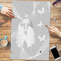 Australia Lung Cancer Awareness Puzzle Butterfly Ribbon Art