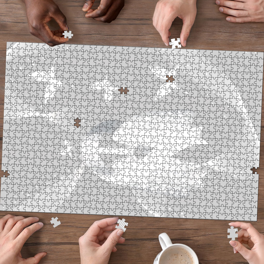 Australia Lung Cancer Awareness Puzzle Butterfly Ribbon Art