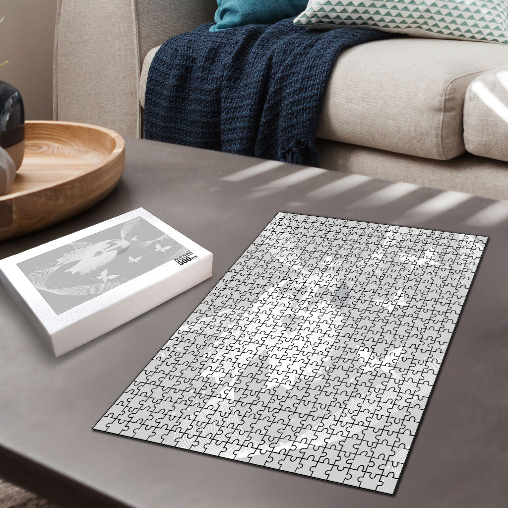 Australia Lung Cancer Awareness Puzzle Butterfly Ribbon Art