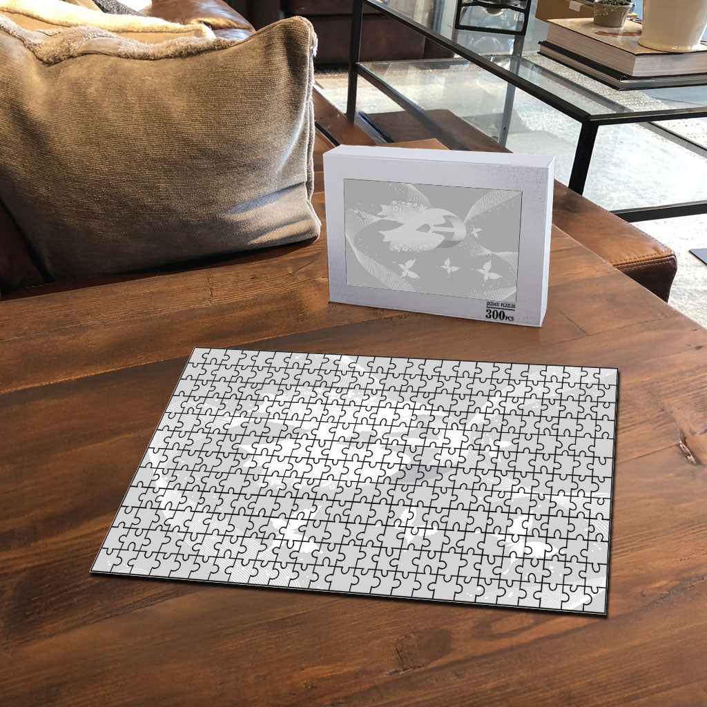 Australia Lung Cancer Awareness Puzzle Butterfly Ribbon Art