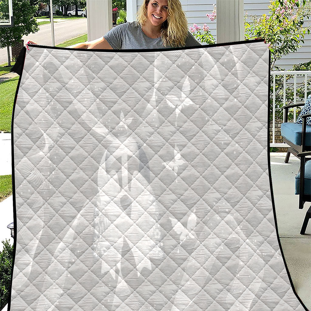 Australia Lung Cancer Awareness Quilt Butterfly Ribbon Art