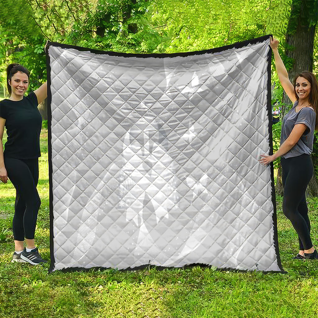 Australia Lung Cancer Awareness Quilt Butterfly Ribbon Art