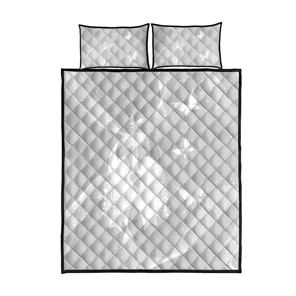 Australia Lung Cancer Awareness Quilt Bed Set Butterfly Ribbon Art