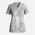 Australia Lung Cancer Awareness Personalised Scrub Top Butterfly Ribbon Art
