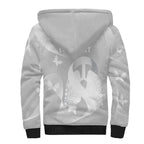Australia Lung Cancer Awareness Personalised Sherpa Hoodie Butterfly Ribbon Art