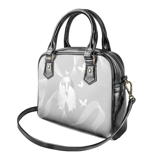 Australia Lung Cancer Awareness Shoulder Handbag Butterfly Ribbon Art