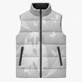 Australia Lung Cancer Awareness Personalised Sleeveless Puffer Jacket Butterfly Ribbon Art