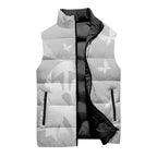Australia Lung Cancer Awareness Personalised Sleeveless Puffer Jacket Butterfly Ribbon Art