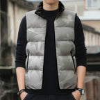 Australia Lung Cancer Awareness Personalised Sleeveless Puffer Jacket Butterfly Ribbon Art