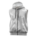 Australia Lung Cancer Awareness Personalised Sleeveless Zip Hoodie Butterfly Ribbon Art