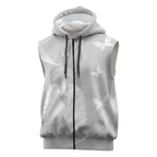 Australia Lung Cancer Awareness Personalised Sleeveless Zip Hoodie Butterfly Ribbon Art