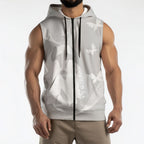 Australia Lung Cancer Awareness Personalised Sleeveless Zip Hoodie Butterfly Ribbon Art