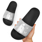 Australia Lung Cancer Awareness Slide Sandals Butterfly Ribbon Art