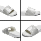Australia Lung Cancer Awareness Slide Sandals Butterfly Ribbon Art
