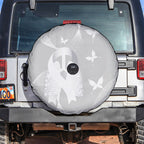 Australia Lung Cancer Awareness Spare Tire Cover Butterfly Ribbon Art
