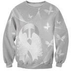Australia Lung Cancer Awareness Personalised Sweatshirt Butterfly Ribbon Art