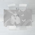 Australia Lung Cancer Awareness Tablecloth Butterfly Ribbon Art