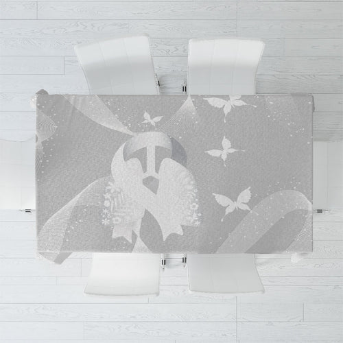 Australia Lung Cancer Awareness Tablecloth Butterfly Ribbon Art