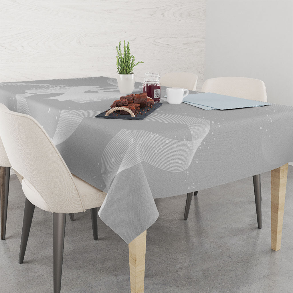 Australia Lung Cancer Awareness Tablecloth Butterfly Ribbon Art