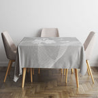Australia Lung Cancer Awareness Tablecloth Butterfly Ribbon Art