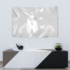 Australia Lung Cancer Awareness Tapestry Butterfly Ribbon Art
