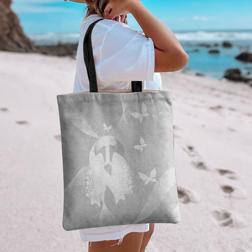 Australia Lung Cancer Awareness Tote Bag Butterfly Ribbon Art