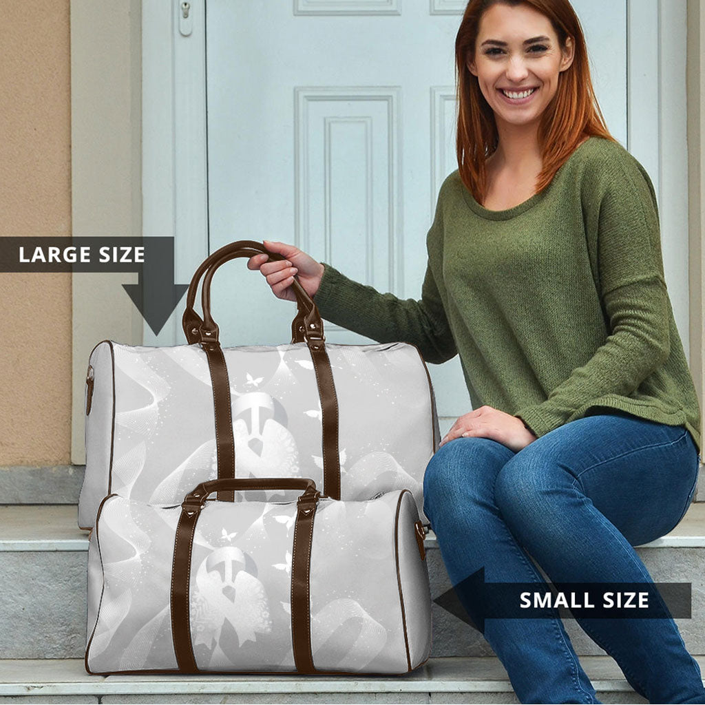 Australia Lung Cancer Awareness Travel Bag Butterfly Ribbon Art
