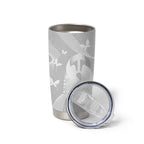 Australia Lung Cancer Awareness Personalised Tumbler Cup Butterfly Ribbon Art