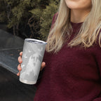 Australia Lung Cancer Awareness Personalised Tumbler Cup Butterfly Ribbon Art