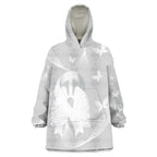 Australia Lung Cancer Awareness Personalised Wearable Blanket Hoodie Butterfly Ribbon Art