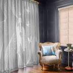 Australia Lung Cancer Awareness Window Curtain Butterfly Ribbon Art