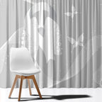 Australia Lung Cancer Awareness Window Curtain Butterfly Ribbon Art