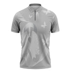 Australia Lung Cancer Awareness Personalised Zipper Polo Shirt Butterfly Ribbon Art