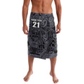 Custom New Zealand Taiaha Maori Lavalava Minimalist Silver Fern All Black - Aussie Hoodie