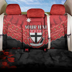 Custom St Kilda Saints Football Back Car Seat Cover ANZAC Lest We Forget