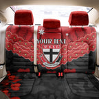 Custom St Kilda Saints Football Back Car Seat Cover ANZAC Lest We Forget