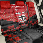 Custom St Kilda Saints Football Back Car Seat Cover ANZAC Lest We Forget