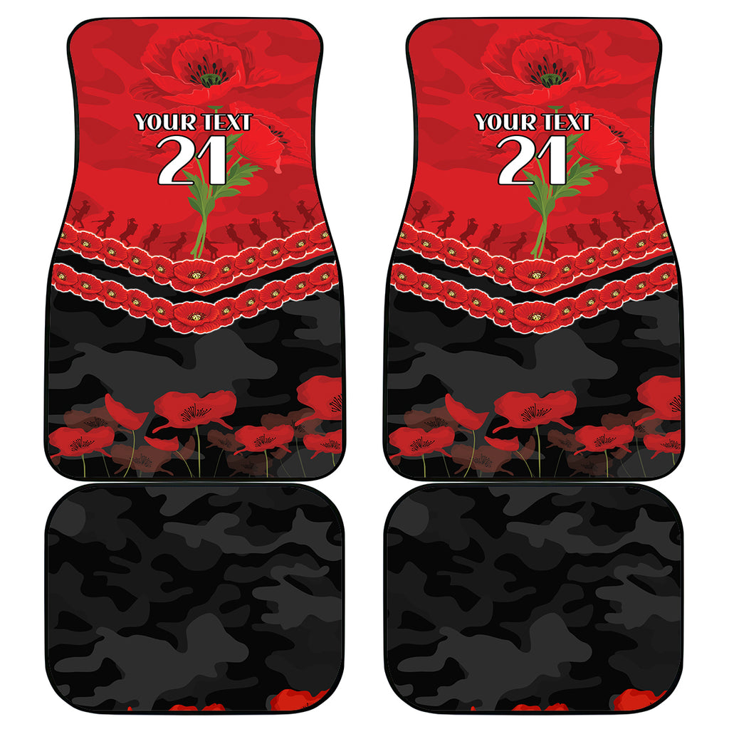 Custom St Kilda Saints Football Car Mats ANZAC Lest We Forget
