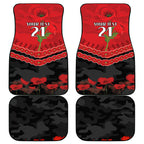 Custom St Kilda Saints Football Car Mats ANZAC Lest We Forget