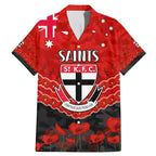 Custom St Kilda Saints Football Family Matching Mermaid Dress and Hawaiian Shirt ANZAC Lest We Forget