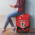 Custom St Kilda Saints Football Luggage Cover ANZAC Lest We Forget