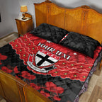 Custom St Kilda Saints Football Quilt Bed Set ANZAC Lest We Forget