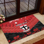 Custom St Kilda Saints Football Rubber Doormat ANZAC Lest We Forget