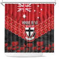 Custom St Kilda Saints Football Shower Curtain ANZAC Lest We Forget