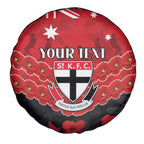 Custom St Kilda Saints Football Spare Tire Cover ANZAC Lest We Forget
