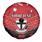 Custom St Kilda Saints Football Spare Tire Cover ANZAC Lest We Forget