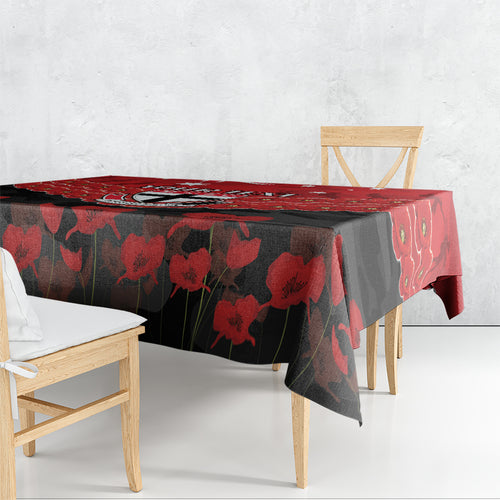 Custom St Kilda Saints Football Tablecloth ANZAC Lest We Forget
